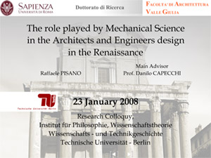 PISANO Research Colloquy - TU Berlin